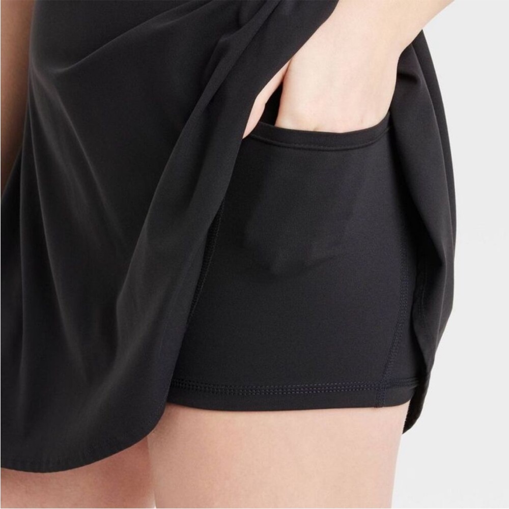 JoyLab Women's Knit Cami Strap Active Black Dress - Picture 4 of 4